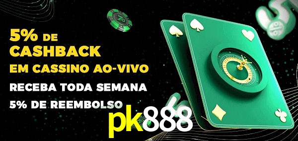 Promoções do cassino ao Vivo pk888
